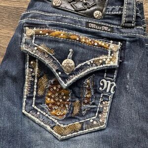 Miss Me Sequin Pocket Denim Jeans
